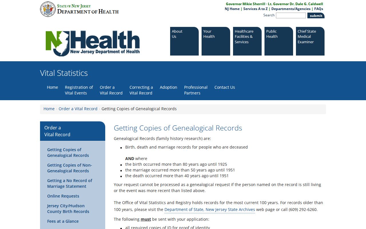 Paterson residents directory reference to New Jersey genealogical vital record access