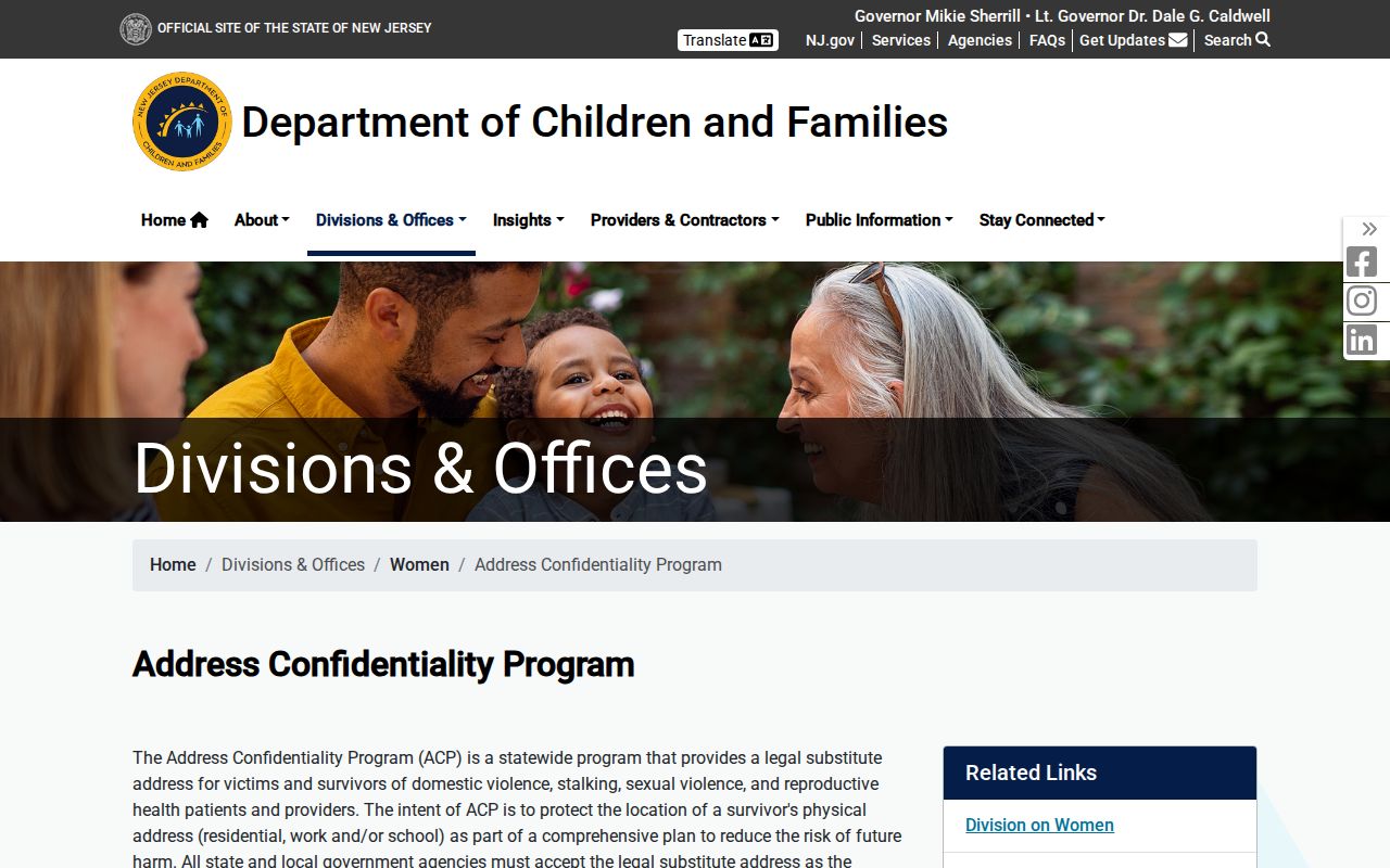 Paterson neighbors privacy research using New Jersey Address Confidentiality Program information